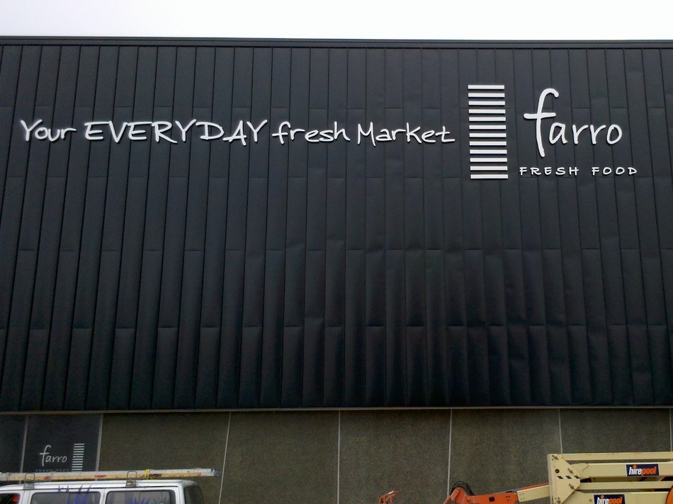 3D Outdoor Signage - Farro Auckland